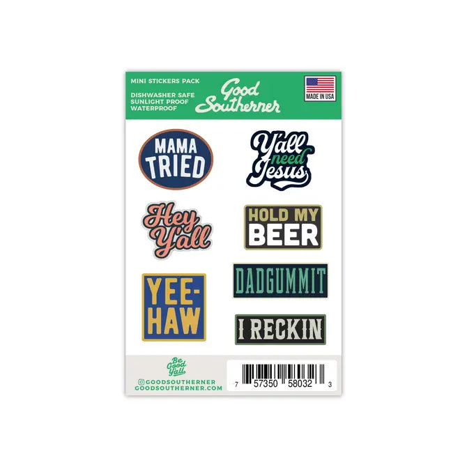 Green Mini Sticker Pack - Good Southerner