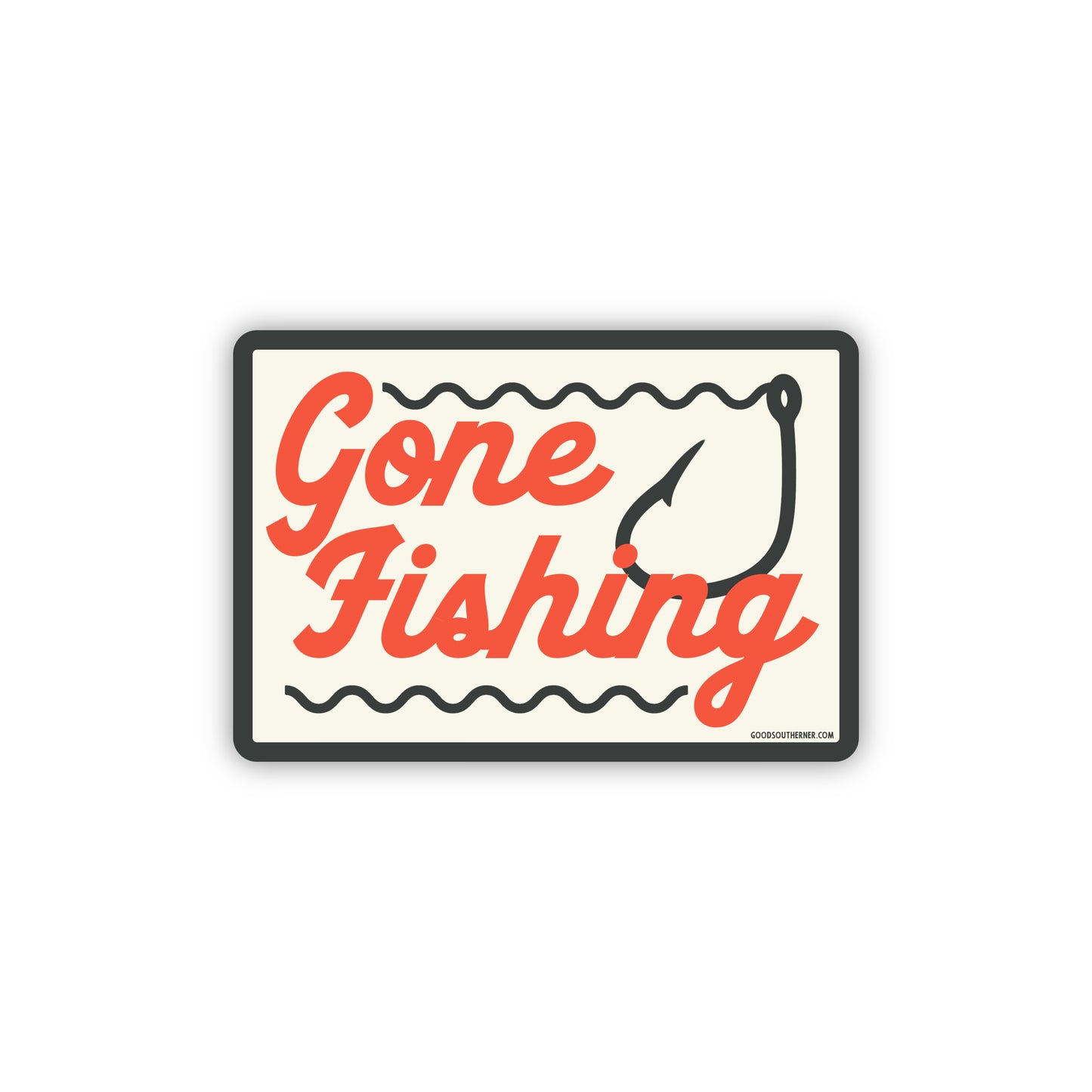 Gone Fishing Sticker - Good Southerner