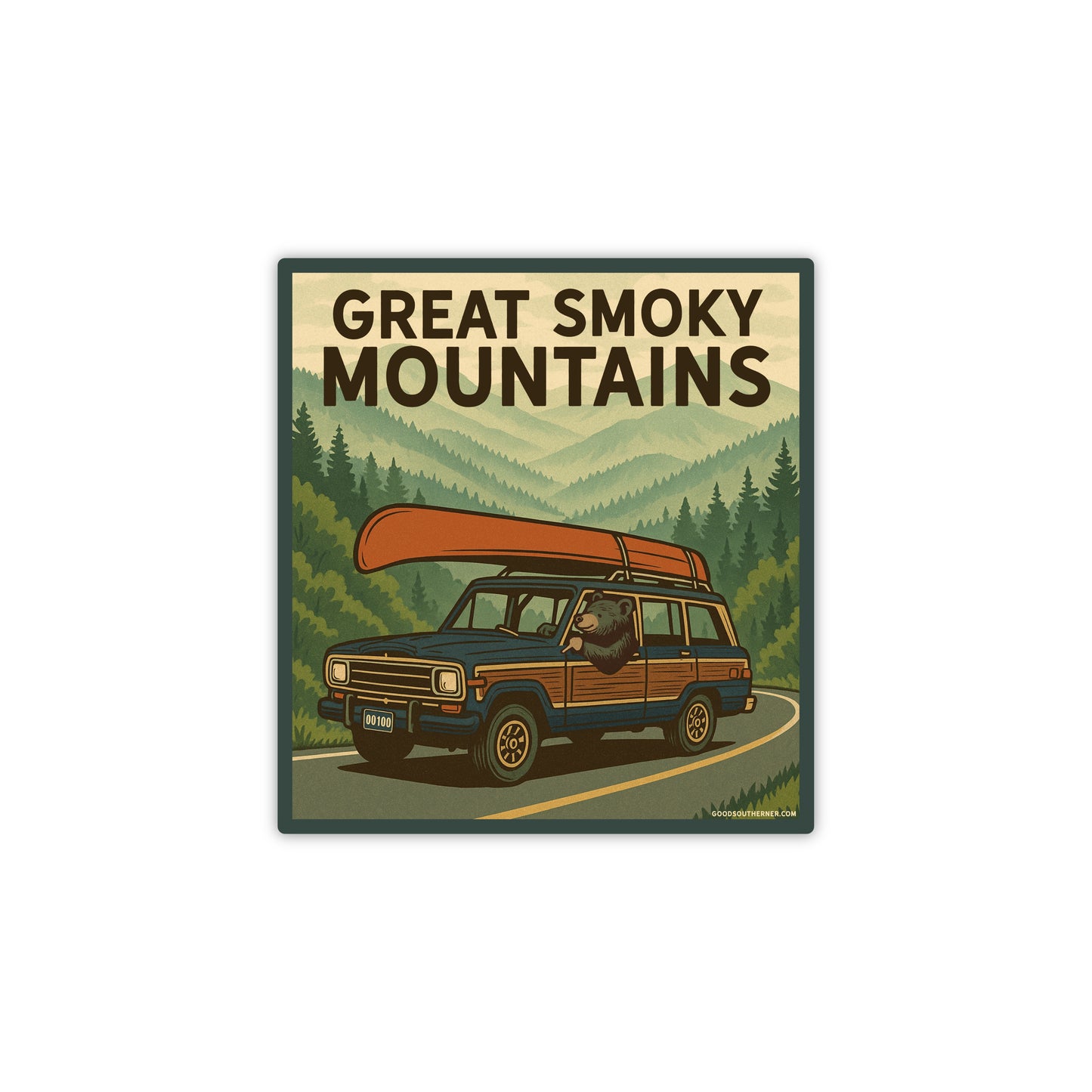 Smoky Mountain Wagoneer Sticker - Good Southerner