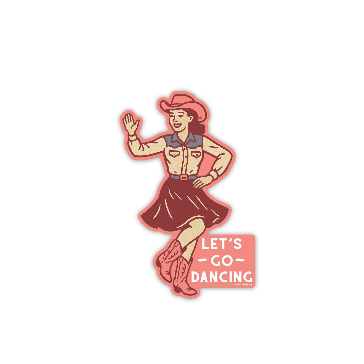 Let's Go Dancing Sticker - Good Southerner