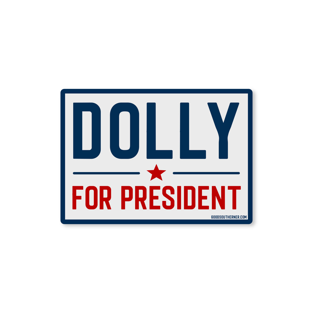 Dolly For President Sticker