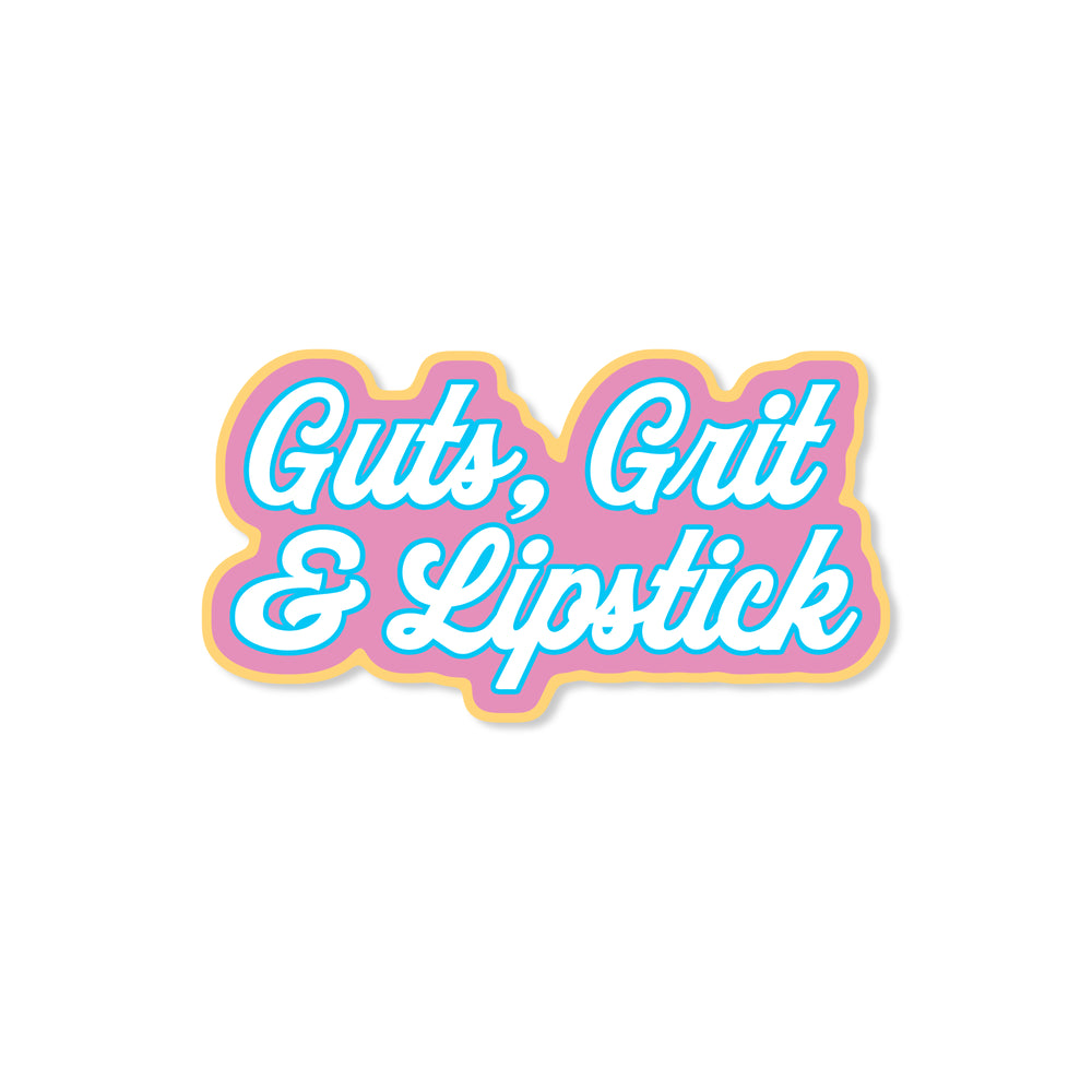 Dolly: Guts, Grit & Lipstick Sticker