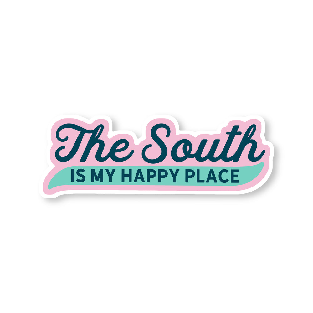 The South Is My Happy Place Sticker - Good Southerner